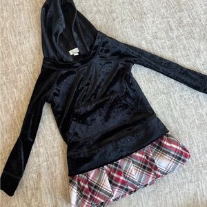 77kids Black and Plaid Casual Dress